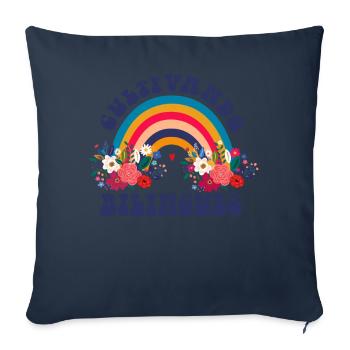 Cultivando Bilingües Spanish Teacher - Sofa pillowcase 17,3'' x 17,3'' (45 x 45 cm) - navy - Front