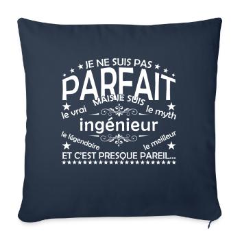 Engineer the only Engineer the real Engineer - Sofa pillowcase 17,3'' x 17,3'' (45 x 45 cm) - navy - Front