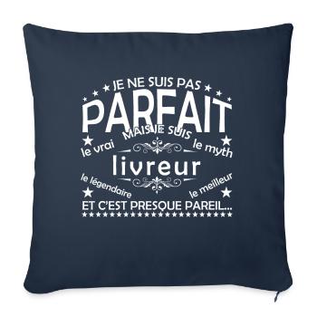 Delivery Person, the only Delivery Person, the real Delivery Person - Sofa pillowcase 17,3'' x 17,3'' (45 x 45 cm) - navy - Front