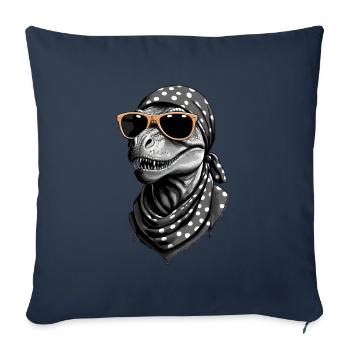 Funny Dinosaur Mom Cool Dino Woman Style - Sofa pillowcase 17,3'' x 17,3'' (45 x 45 cm) - navy - Front