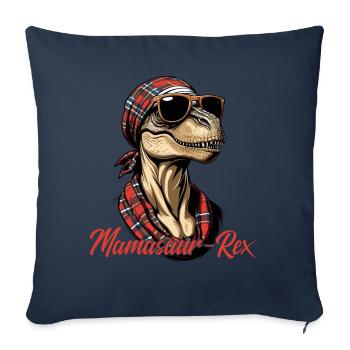 Mamasaur Rex Funny Dinosaur Mother Iconic - Sofa pillowcase 17,3'' x 17,3'' (45 x 45 cm) - navy - Front