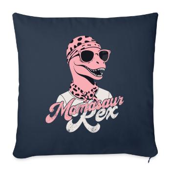 Mamasaur Rex Funny Dinosaur Mother Iconic - Sofa pillowcase 17,3'' x 17,3'' (45 x 45 cm) - navy - Front