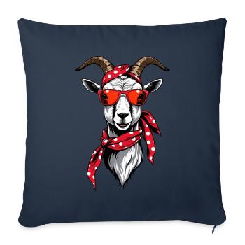 Funny Mom Goat Perfect for Mother's Day - Sofa pillowcase 17,3'' x 17,3'' (45 x 45 cm) - navy - Front