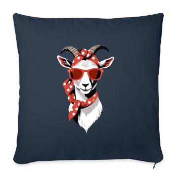 Funny Mom Goat Perfect for Mother's Day - Sofa pillowcase 17,3'' x 17,3'' (45 x 45 cm) - navy - Front