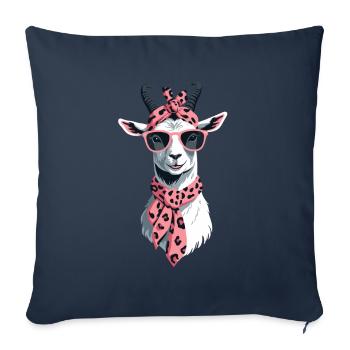 Funny Mom Goat Perfect for Mother's Day - Sofa pillowcase 17,3'' x 17,3'' (45 x 45 cm) - navy - Front