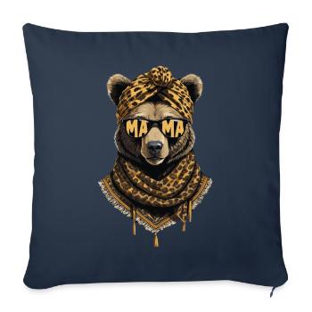 Funny Mama Bear Mother Bear Bear Lover - Sofa pillowcase 17,3'' x 17,3'' (45 x 45 cm) - navy - Front