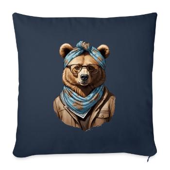 Funny Mama Bear Mother Bear Bear Lover - Sofa pillowcase 17,3'' x 17,3'' (45 x 45 cm) - navy - Front