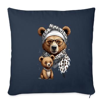 Funny Mama Bear Mother Bear Bear Lover - Sofa pillowcase 17,3'' x 17,3'' (45 x 45 cm) - navy - Front