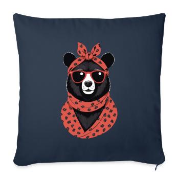 Funny Mama Bear Mother Bear Bear Lover - Sofa pillowcase 17,3'' x 17,3'' (45 x 45 cm) - navy - Front
