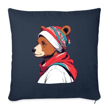 Funny Mama Bear Mother Bear Bear Lover - Sofa pillowcase 17,3'' x 17,3'' (45 x 45 cm) - navy - Front