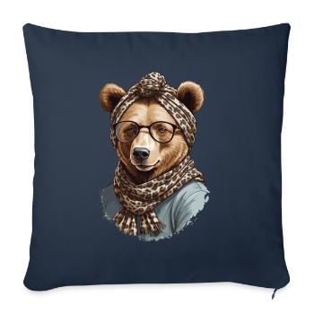 Funny Mama Bear Mother Bear Bear Lover - Sofa pillowcase 17,3'' x 17,3'' (45 x 45 cm) - navy - Front