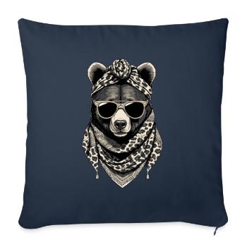 Funny Mama Bear Mother Bear Bear Lover - Sofa pillowcase 17,3'' x 17,3'' (45 x 45 cm) - navy - Front