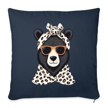 Funny Mama Bear Mother Bear Bear Lover - Sofa pillowcase 17,3'' x 17,3'' (45 x 45 cm) - navy - Front