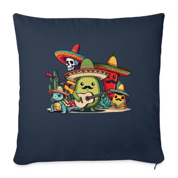 Funny Fiesta Squad Style Vacances Mexicaines - Housse de coussin décorative 45 x 45 cm - bleu marine - Devant