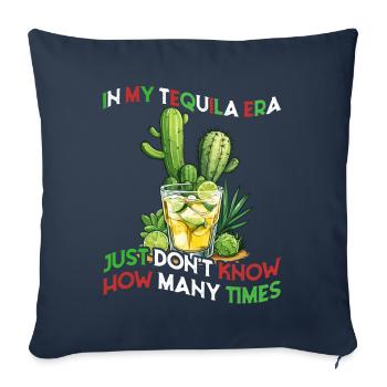 Funny Tequila Era Cinco De Mayo Mexico Design - Sofa pillowcase 17,3'' x 17,3'' (45 x 45 cm) - navy - Front