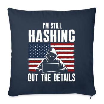 Ethical Hacker Cybersecurity Expertise - Sofa pillowcase 17,3'' x 17,3'' (45 x 45 cm) - navy - Front