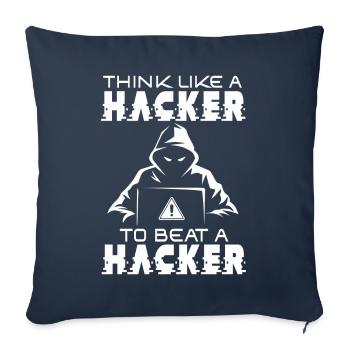 Ethical Hacker Cybersecurity Expertise - Sofa pillowcase 17,3'' x 17,3'' (45 x 45 cm) - navy - Front