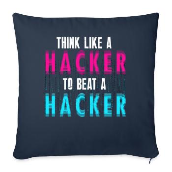 Ethical Hacker Cybersecurity Expertise - Sofa pillowcase 17,3'' x 17,3'' (45 x 45 cm) - navy - Front