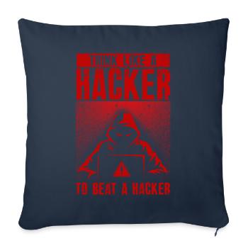 Ethical Hacker Cybersecurity Expertise - Sofa pillowcase 17,3'' x 17,3'' (45 x 45 cm) - navy - Front