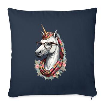 Unicorn Mom Funny Mom Unicorns Loving Mom - Sofa pillowcase 17,3'' x 17,3'' (45 x 45 cm) - navy - Front
