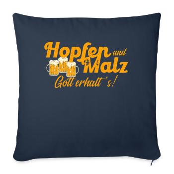 Humorous Beer Drinking Beer Garden Outfit - Sofa pillowcase 17,3'' x 17,3'' (45 x 45 cm) - navy - Front