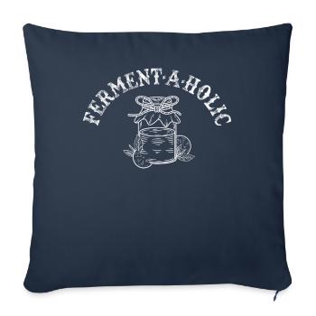 Ferment-A-Holic Kombucha Lover Art - Sofa pillowcase 17,3'' x 17,3'' (45 x 45 cm) - navy - Front
