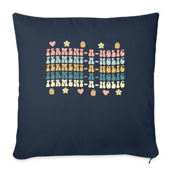 Ferment-A-Holic Kombucha Lover Vibes - Sofa pillowcase 17,3'' x 17,3'' (45 x 45 cm) - navy - Front