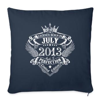 Juli 2013 Geburtstag Juli 2013 Juli - Sofakissenbezug 45 x 45 cm - Navy - Vorne