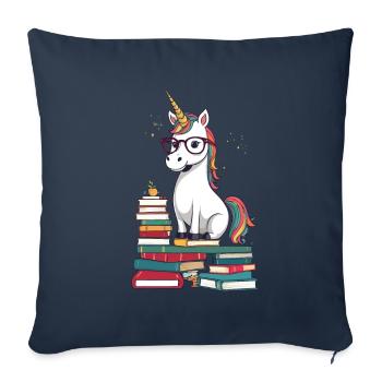 Unicorn Fantasy Stories Magical Unicorns - Sofa pillowcase 17,3'' x 17,3'' (45 x 45 cm) - navy - Front