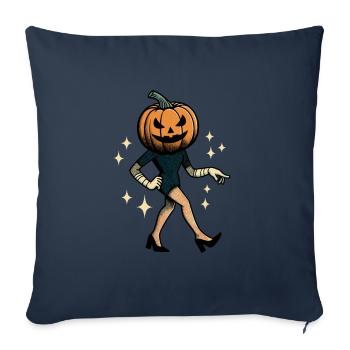Drôle citrouille infirmière Halloween costume - Housse de coussin décorative 45 x 45 cm - bleu marine - Devant