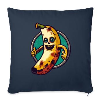 Zombie Banana Banana Lover Halloween - Sofa pillowcase 17,3'' x 17,3'' (45 x 45 cm) - navy - Front