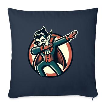 Dabbing Vampire Funny Dabbing Design - Sofa pillowcase 17,3'' x 17,3'' (45 x 45 cm) - navy - Front