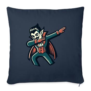 Dabbing Vampire Funny Dabbing Design - Sofa pillowcase 17,3'' x 17,3'' (45 x 45 cm) - navy - Front