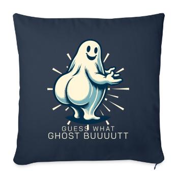 Halloween Kostüm Geister Hintern Lustiger Spruch - Sofakissenbezug 45 x 45 cm - Navy - Vorne