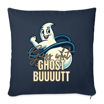 Rate Was? Geister Hintern! Lustiger Geister Spruch - Sofakissenbezug 45 x 45 cm - Navy - Vorne