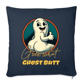 Rate Was Geister Hintern Lustiger Geister Spruch - Sofakissenbezug 45 x 45 cm - Navy - Vorne