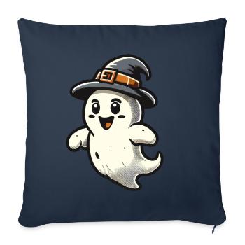 Funny Witch Ghost Spooky Party - Sofa pillowcase 17,3'' x 17,3'' (45 x 45 cm) - navy - Front