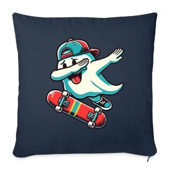 Skateboaring Dabbing Geist Skateboard Dab - Sofakissenbezug 45 x 45 cm - Navy - Vorne