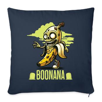 Drôle Banane Zombie Zombie Boonana - Housse de coussin décorative 45 x 45 cm - bleu marine - Devant