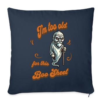 Old Ghost Funny Saying Design - Sofa pillowcase 17,3'' x 17,3'' (45 x 45 cm) - navy - Front