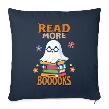 Cute Book Lover Ghost Costume - Sofa pillowcase 17,3'' x 17,3'' (45 x 45 cm) - navy - Front