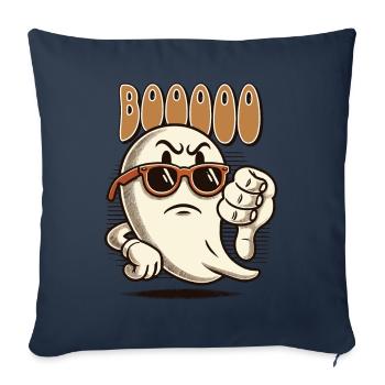Booing Ghost Funny Ghost Design - Sofa pillowcase 17,3'' x 17,3'' (45 x 45 cm) - navy - Front