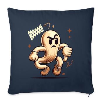 Booing Ghost Funny Halloween Ghost Design - Sofa pillowcase 17,3'' x 17,3'' (45 x 45 cm) - navy - Front