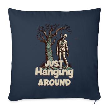Lustiger Halloween Spruch Untote Zombies - Sofakissenbezug 45 x 45 cm - Navy - Vorne