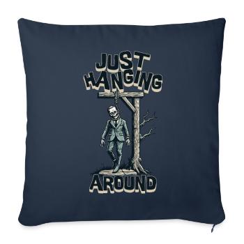 Lustiger Halloween Zombie Spruch Sarkastisch - Sofakissenbezug 45 x 45 cm - Navy - Vorne