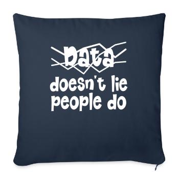 Données ou ce n’est pas arrivé pour l’étudiant - Housse de coussin décorative 45 x 45 cm - bleu marine - Devant