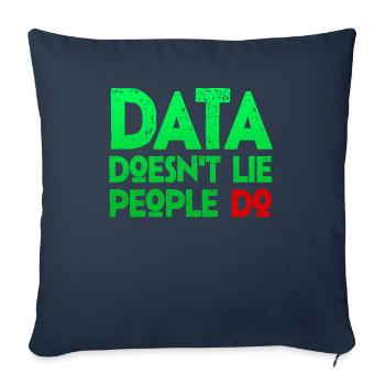 Données ou ce n’est pas arrivé pour l’étudiant - Housse de coussin décorative 45 x 45 cm - bleu marine - Devant