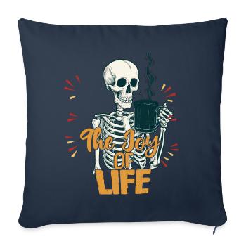 Coffee The Joy Funny Coffee Lover Halloween - Sofa pillowcase 17,3'' x 17,3'' (45 x 45 cm) - navy - Front