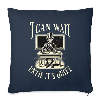 Funny Teacher Design Last Minute Costume - Sofa pillowcase 17,3'' x 17,3'' (45 x 45 cm) - navy - Front