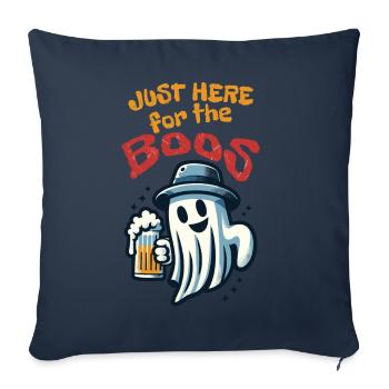 Halloween Ghost Party with Beer and Alcohol - Sofa pillowcase 17,3'' x 17,3'' (45 x 45 cm) - navy - Front